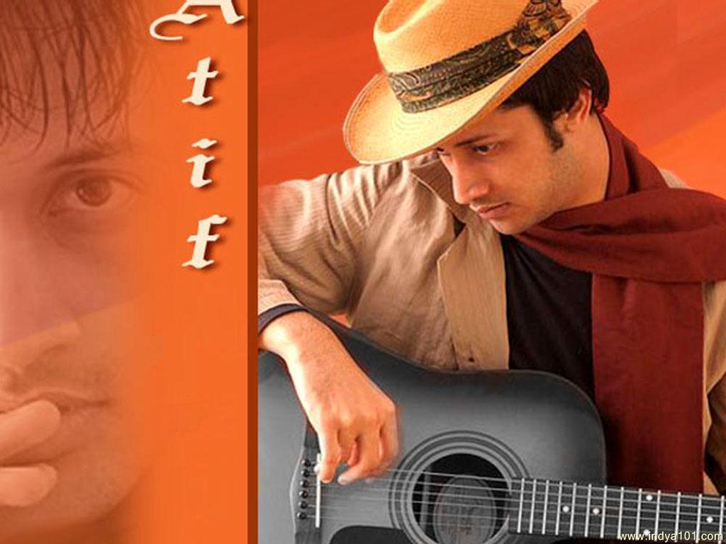 Atif Aslam With Guitar - HD Wallpaper 
