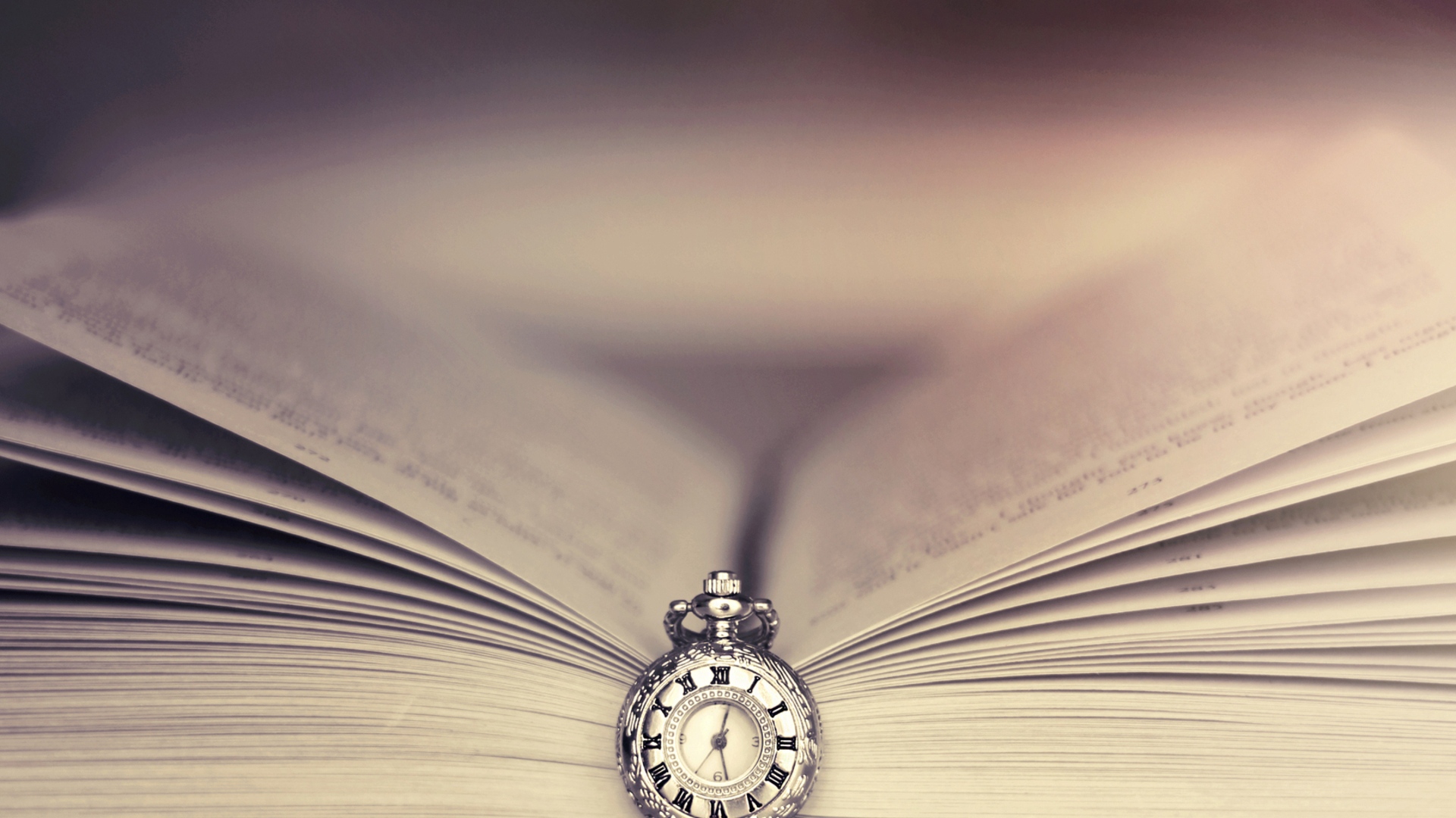 Wallpaper Book, Clock, Bookmark, Mood - Clocks And Books - HD Wallpaper 