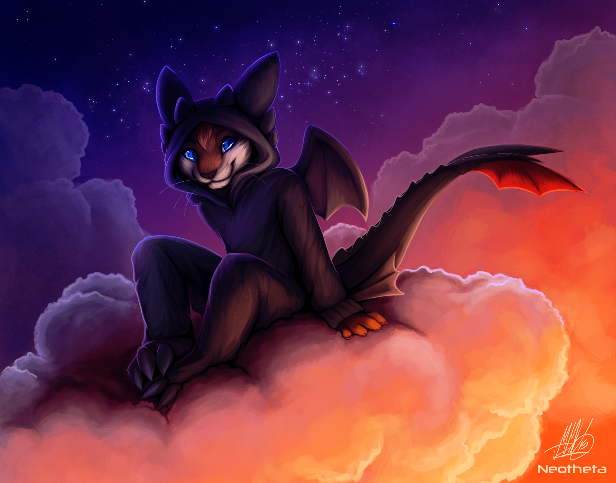 Fox Furry Art Clean - HD Wallpaper 