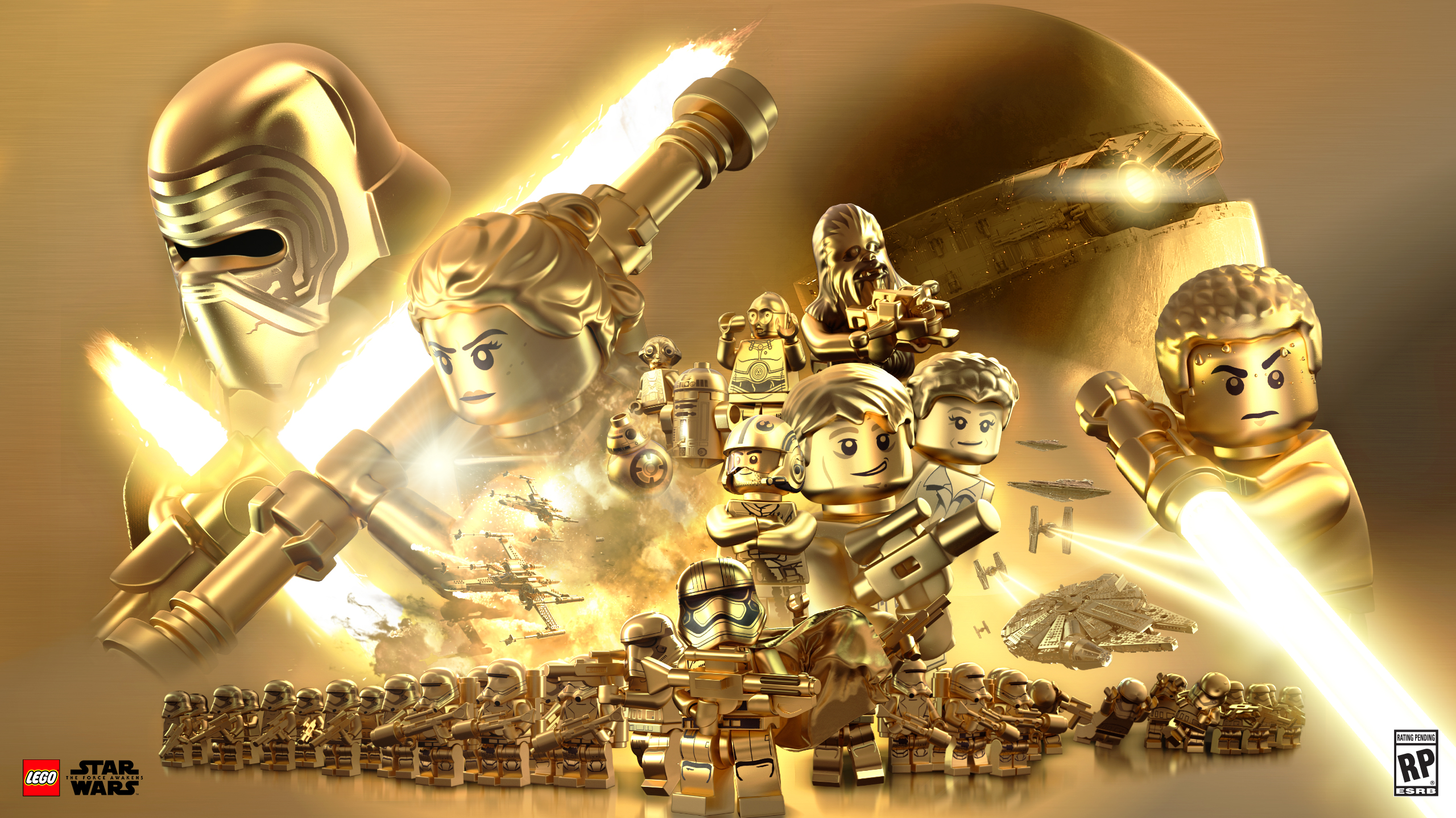 Lego Star Wars Gold - HD Wallpaper 
