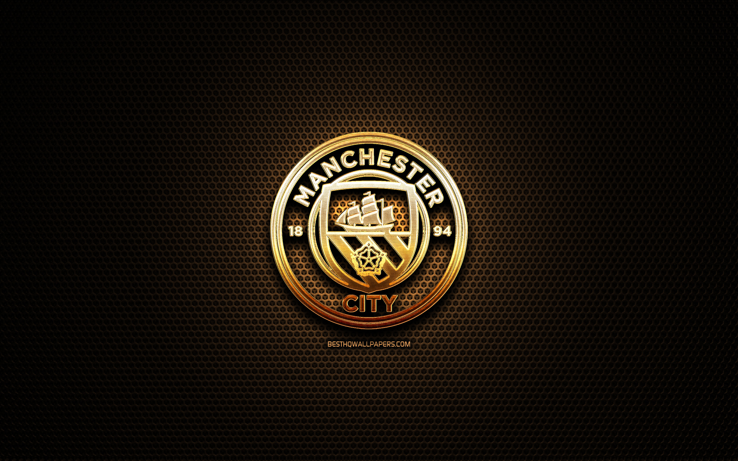 Manchester City Fc, Glitter Logo, Premier League, English - Emblem - HD Wallpaper 