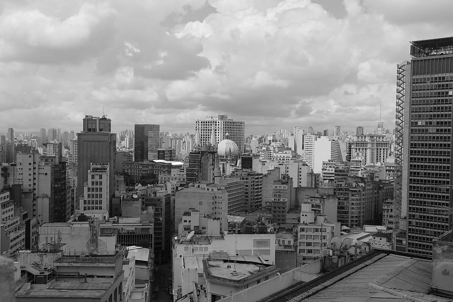 São Paulo, Brazil, Prédios, Centro, Igreja, City, Pb, - 4k Wallpaper Predios - HD Wallpaper 