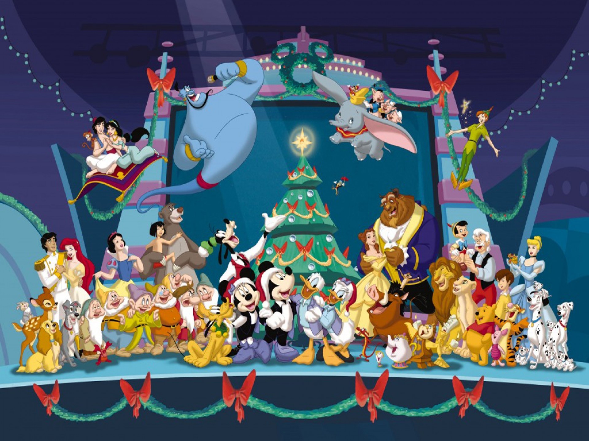 1920x1440, 62979 Disney Characters Christmas Wallpaper - Mickey's Magical Christmas Snowed In At The House Of - HD Wallpaper 