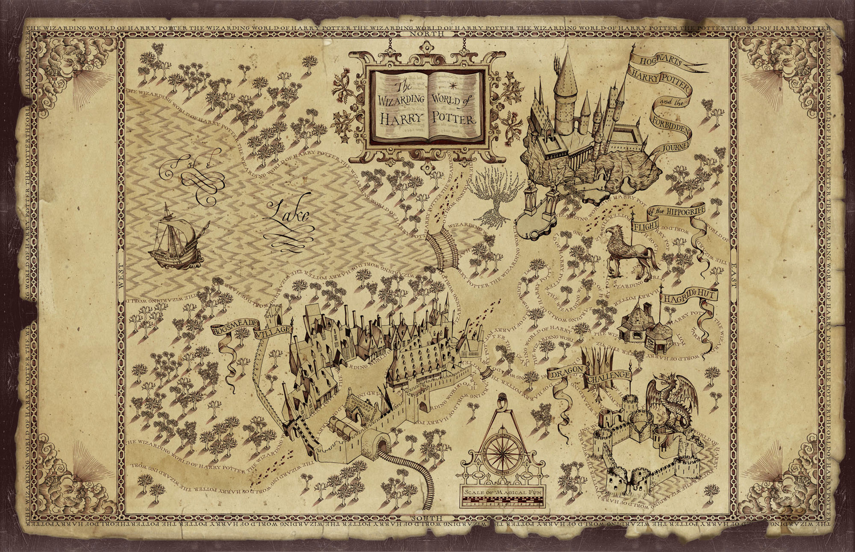 Hogwarts Map - HD Wallpaper 