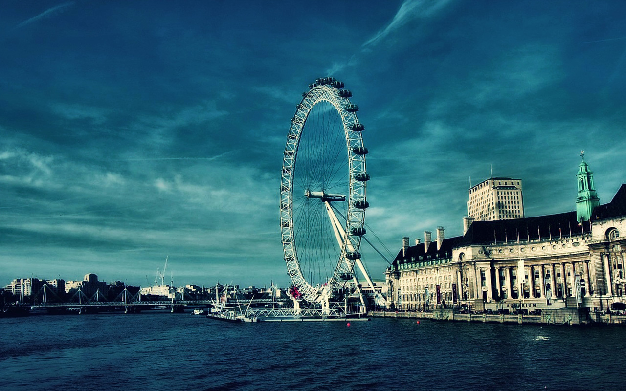 London Eye Millennium Wheel Wallpaper Hd - London Eye - HD Wallpaper 