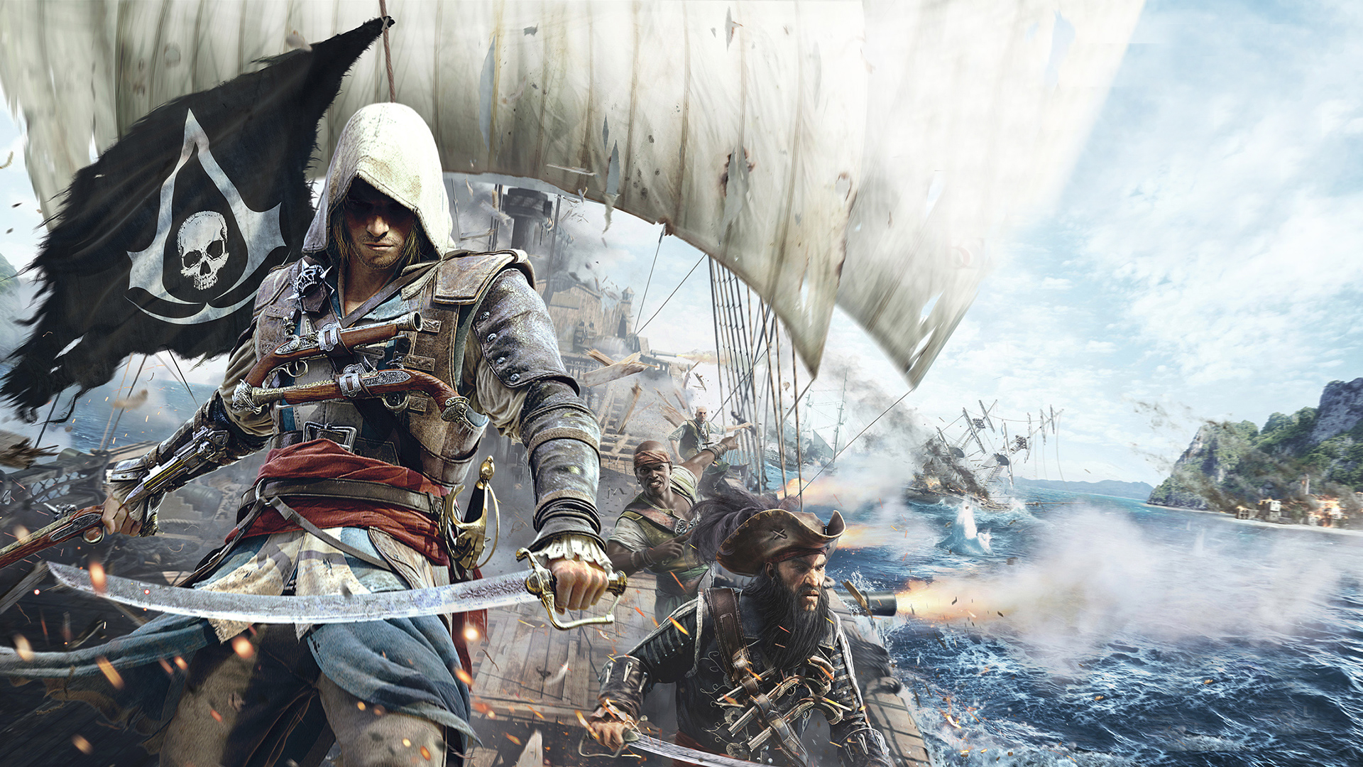 Assassin S Creed 4 Background - HD Wallpaper 