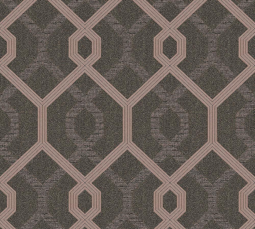Black Rose Gold Geometric Pattern Gold Glitter Metallic - Creation Wallpapers 36874 1 - HD Wallpaper 