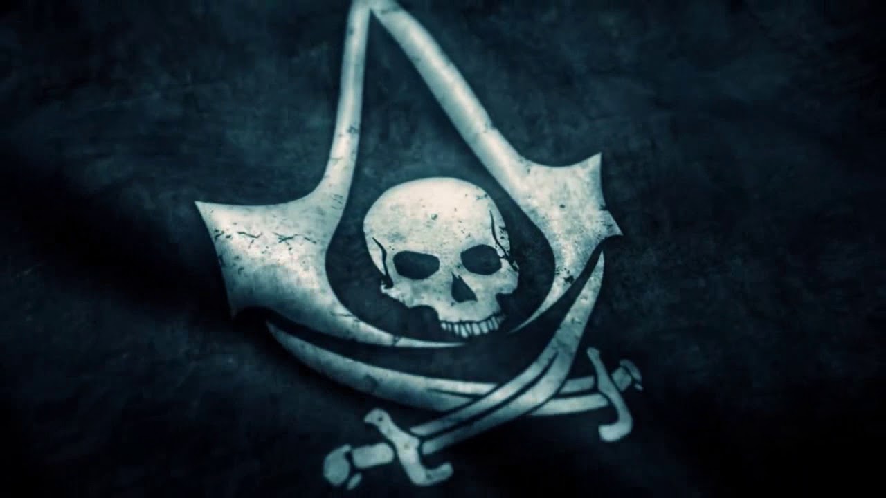 Assassin's Creed Black Flag Wallpaper Logo - HD Wallpaper 