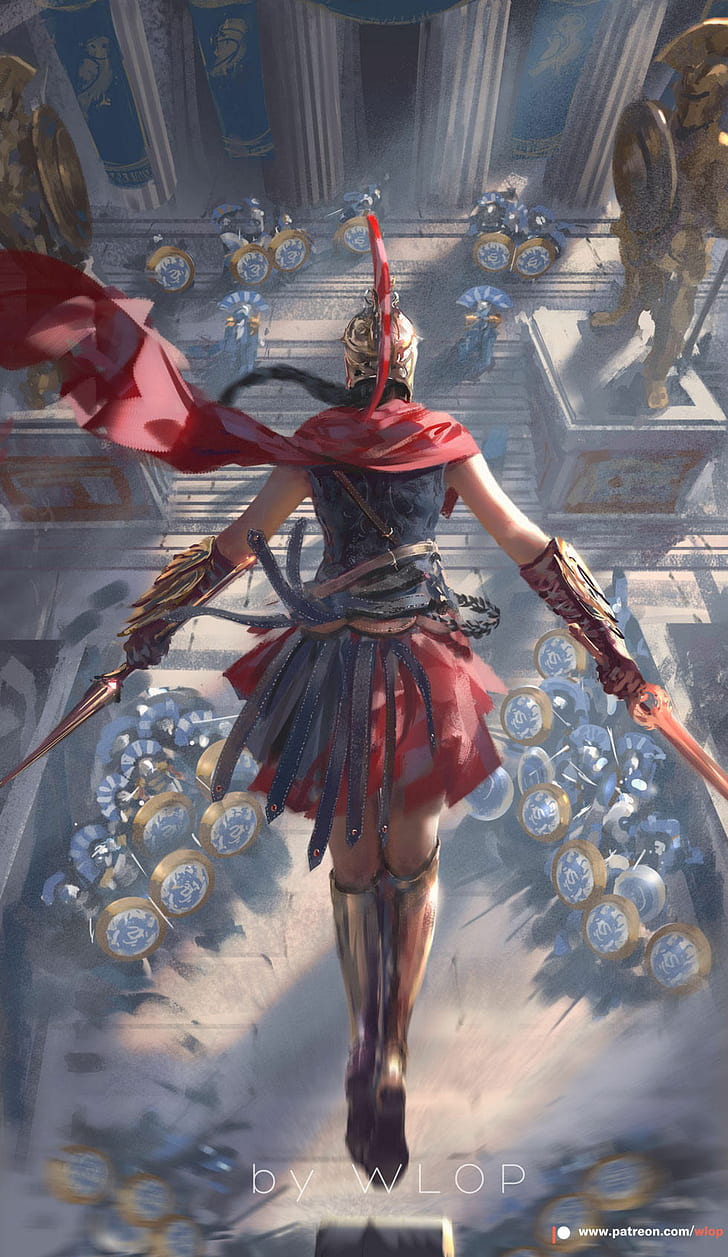 Portrait, Portrait Display, Assassins Creed - Assassins Creed Odyssey Kassandra - HD Wallpaper 
