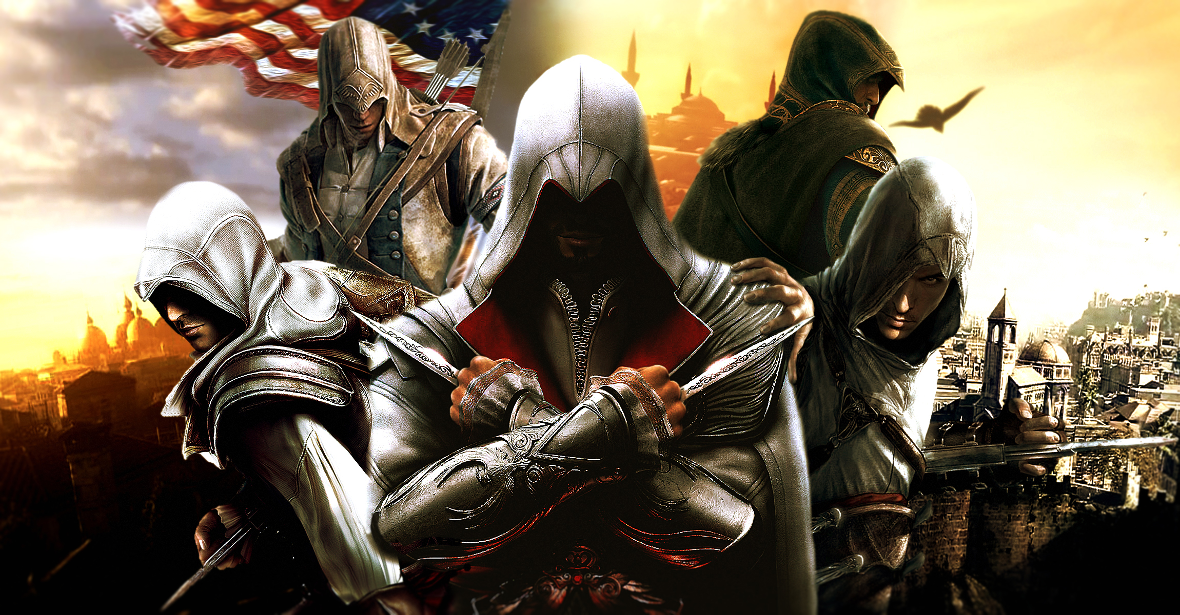 Assassins Creed Wallpaper Ezio - HD Wallpaper 