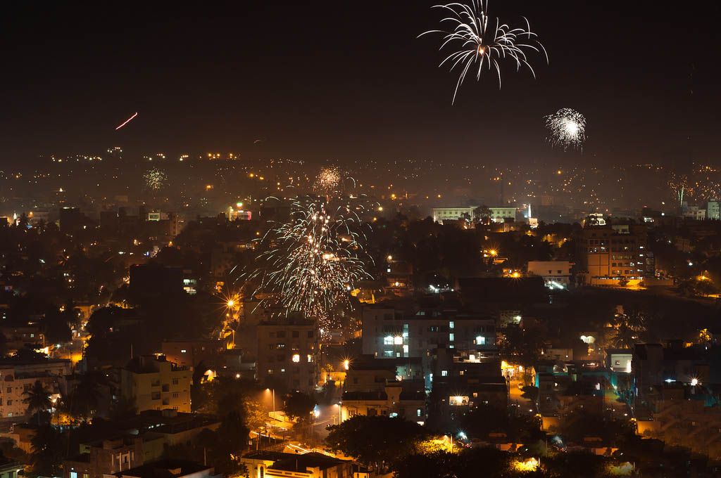 Diwali Wallpapers In Sky - HD Wallpaper 