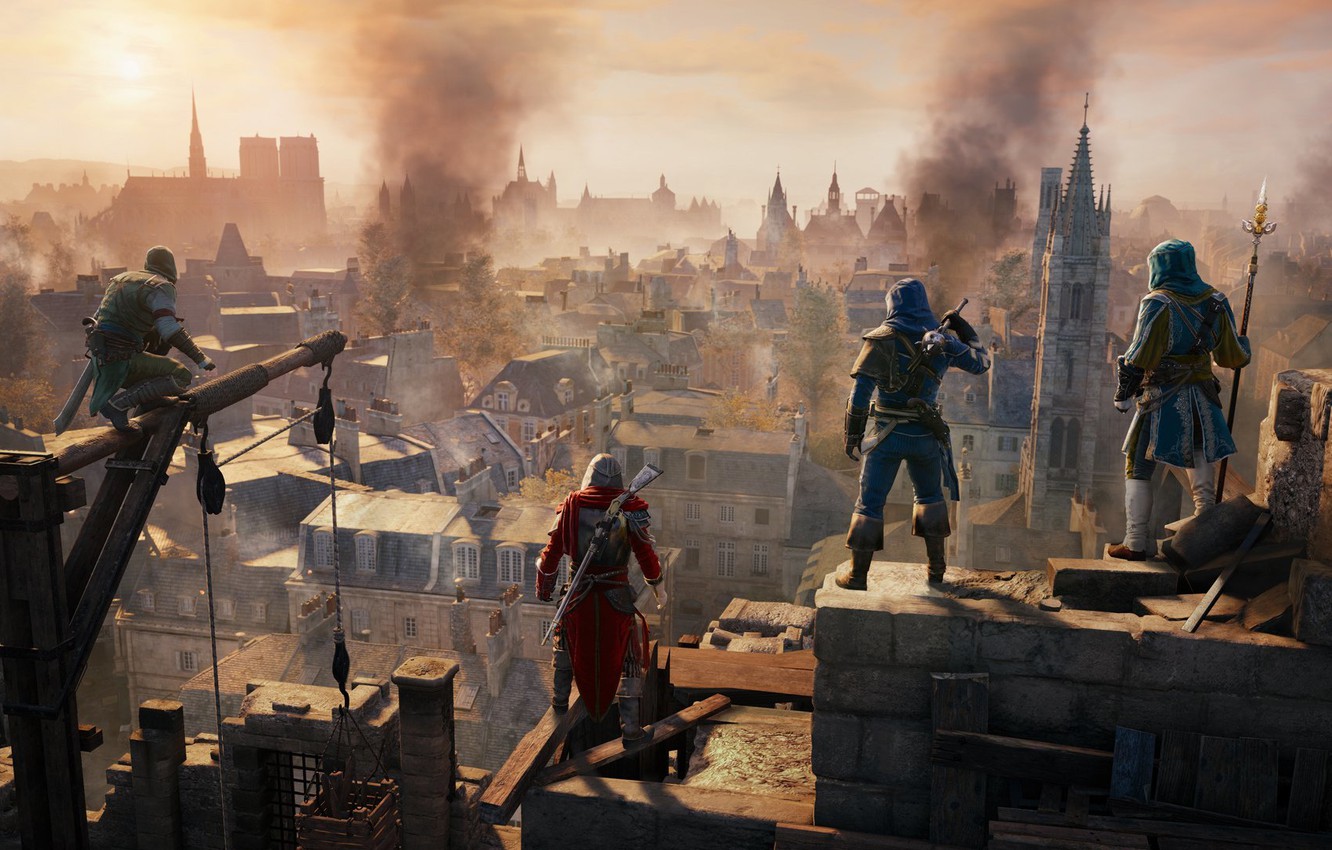 Photo Wallpaper Ubisoft, Assassin S Creed, Ubisoft - Assassins Creed Unity - HD Wallpaper 