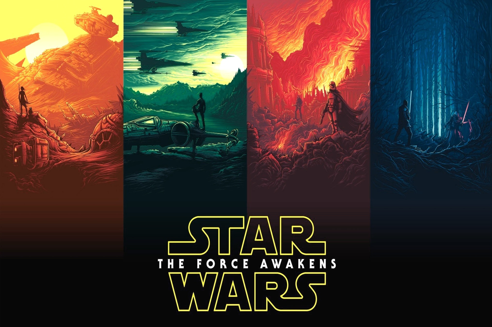 Star Wars Full Hd 30x1350 Wallpaper Teahub Io