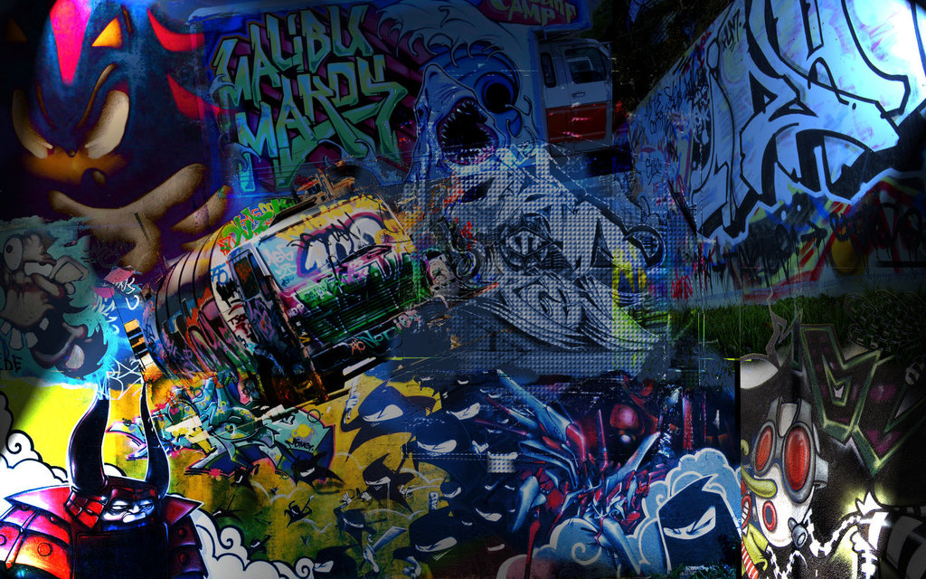 Cool Background Graffiti Hip Hop Wallpaper Desktop - Graffitis Underground Hip Hop - HD Wallpaper 
