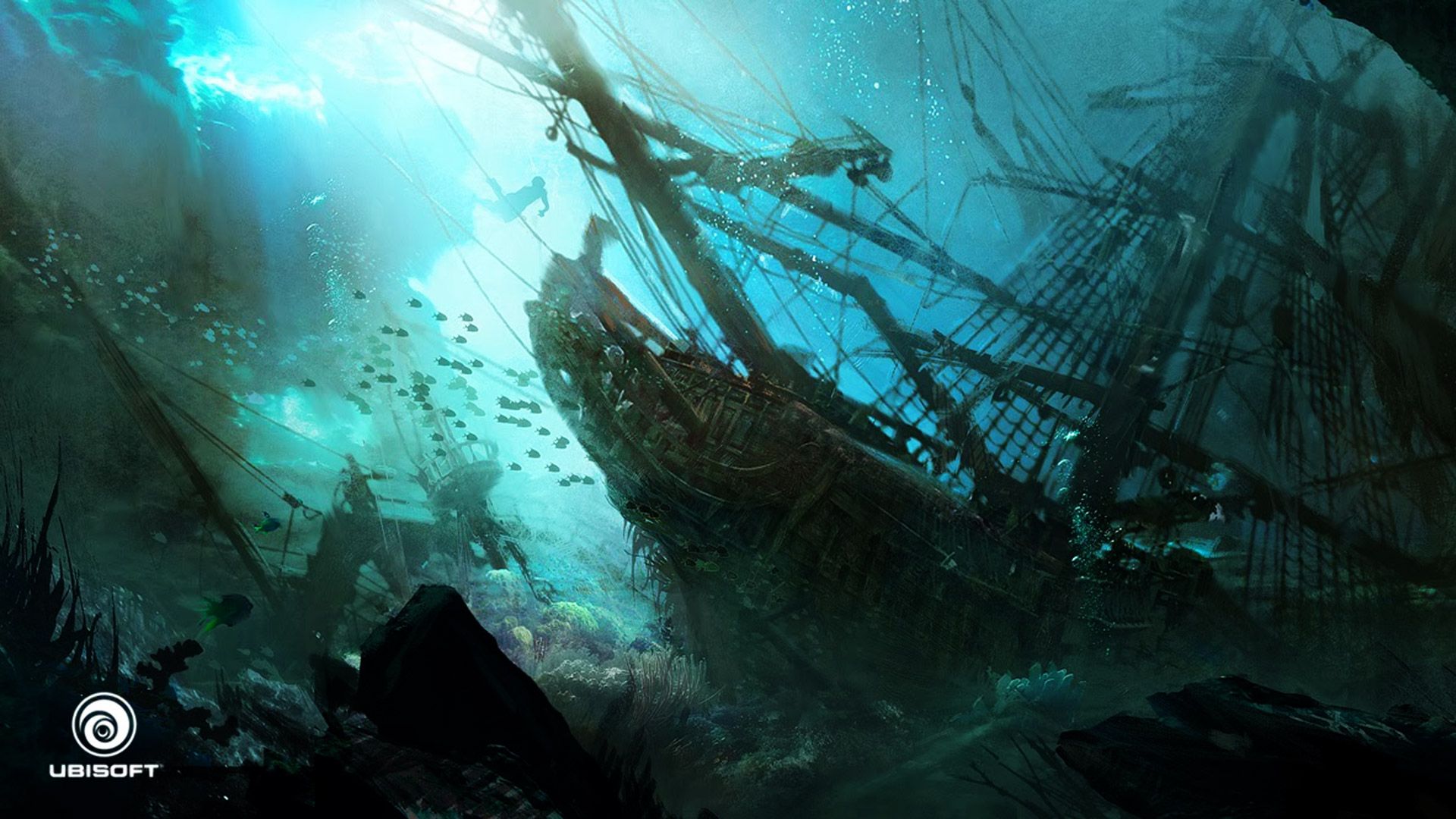 Pirate Ship In Swamp - HD Wallpaper 