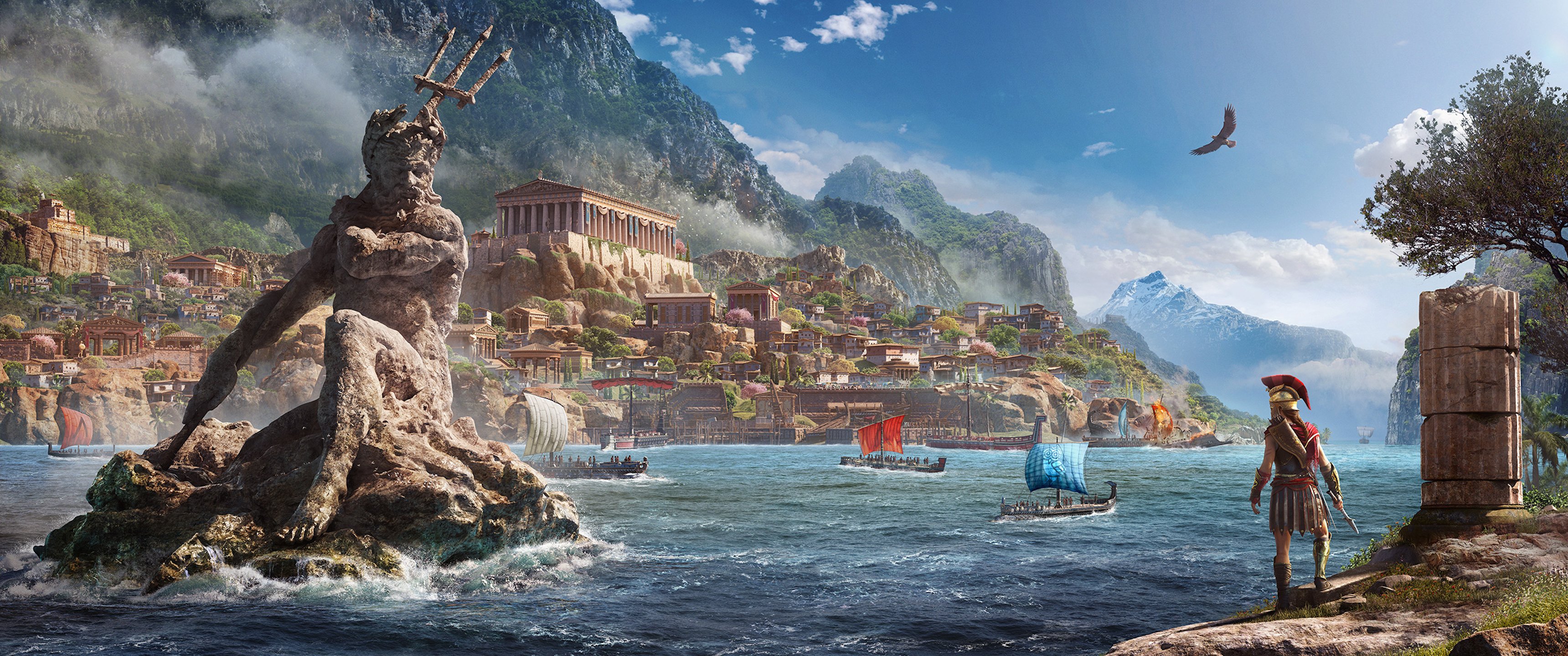 Assassin's Creed Odyssey Black Flag - HD Wallpaper 
