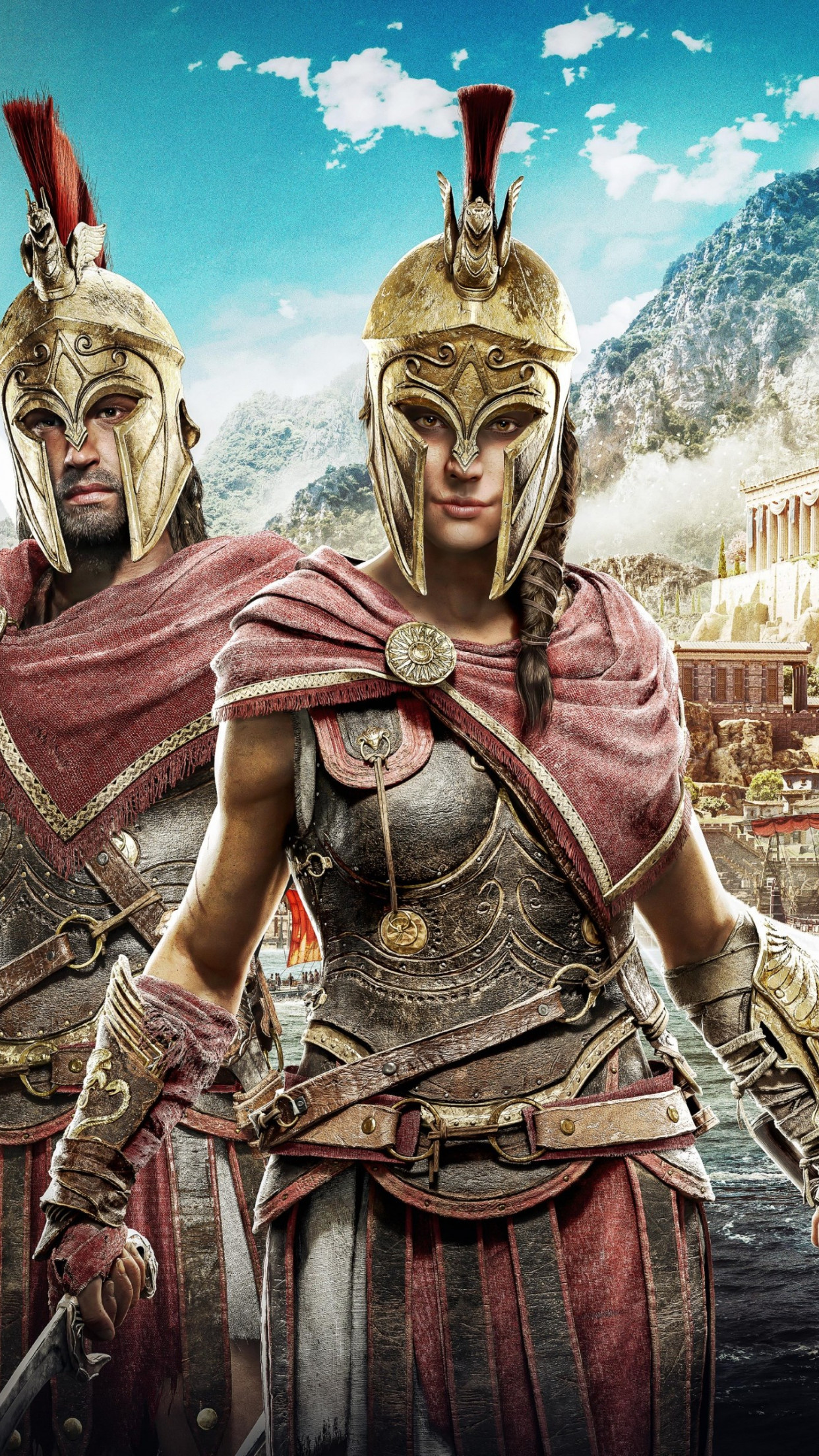 Assassin S Creed Odyssey Poster Wallpaper - Assassin's Creed Odyssey  Alexios And Kassandra - 1242x2208 Wallpaper 