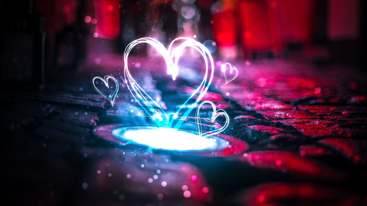 Heart Light Background Hd - 1280x720 Wallpaper Heart Light Background Hd - 1280x720 Wallpaper