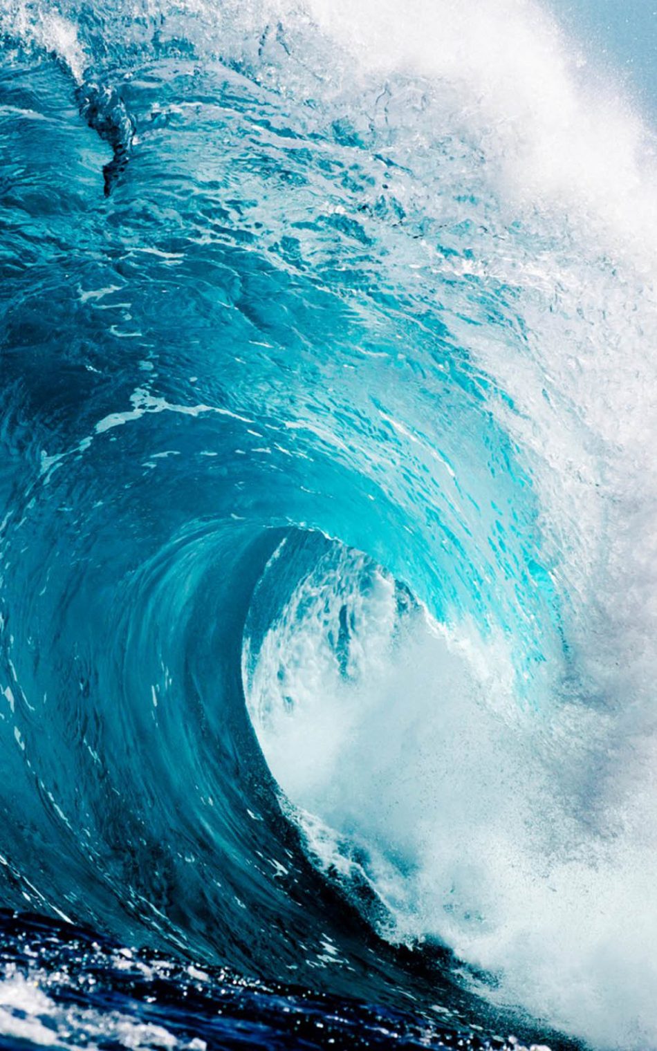 Mighty Ocean Wave Hd Mobile Wallpaper - Ocean Background For Phone - HD Wallpaper 