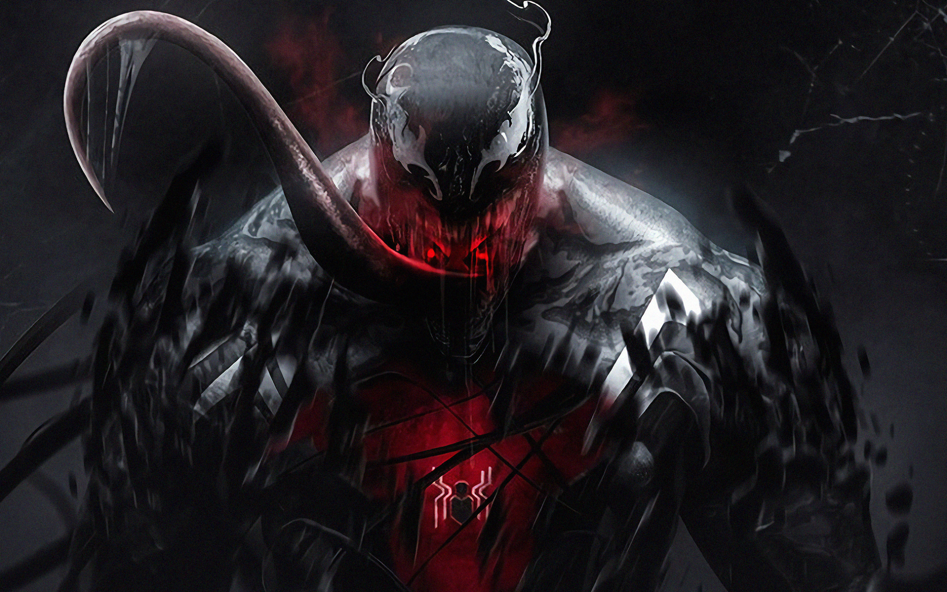 Wallpaper Of Art, Marvel, Comics, Venom Background - Venom Vs Spiderman Bosslogic - HD Wallpaper 