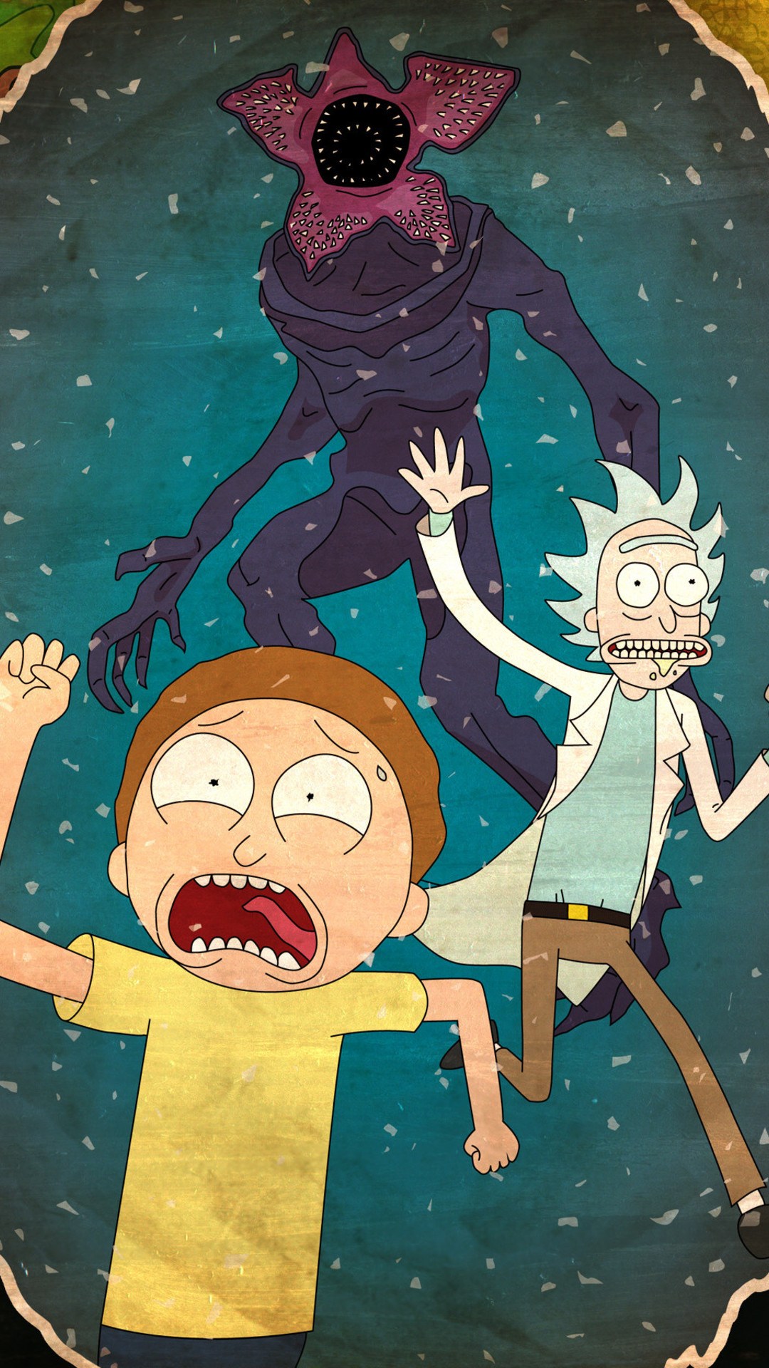 Rick And Morty Stranger Things - HD Wallpaper 