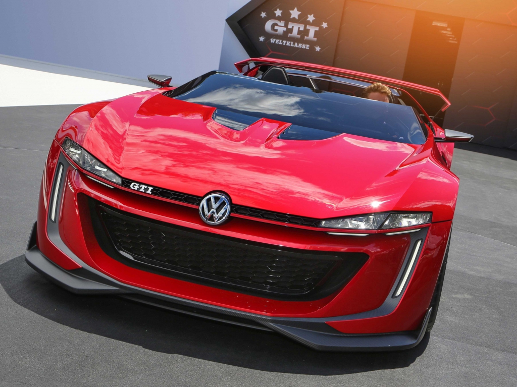 Admirable Vw Concept Full Hd Car Wallpapers - Volkswagen Golf Vision Gti - HD Wallpaper 