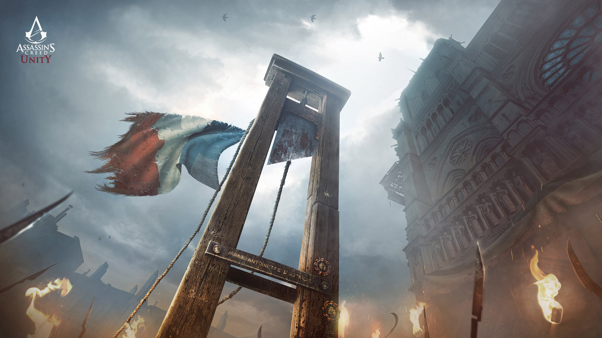 Assassins Creed Unity Wallpaper - Guillotine Assassin's Creed Unity - HD Wallpaper 