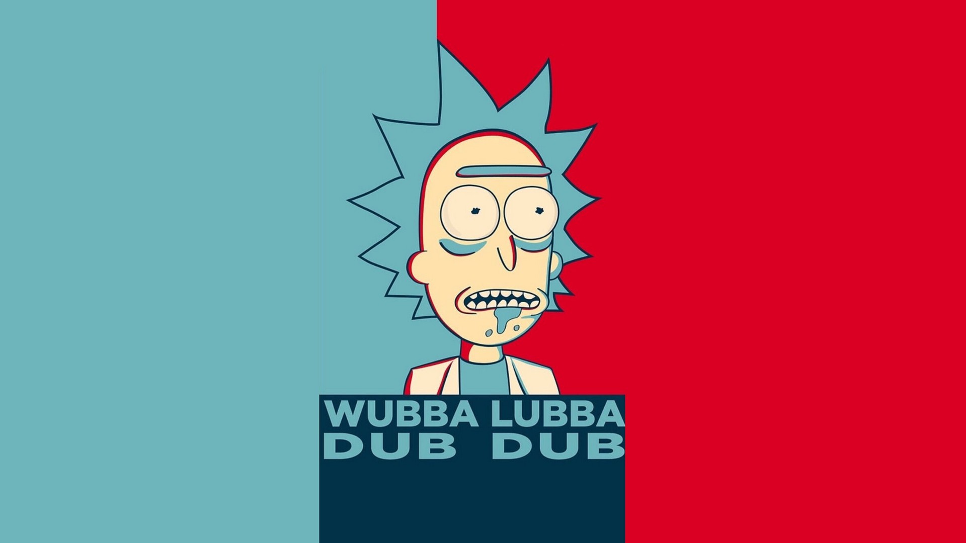 Desktop Wallpaper Rick And Morty Rick With Image Resolution - Rick Saying Wubba Lubba Dub Dub - HD Wallpaper 