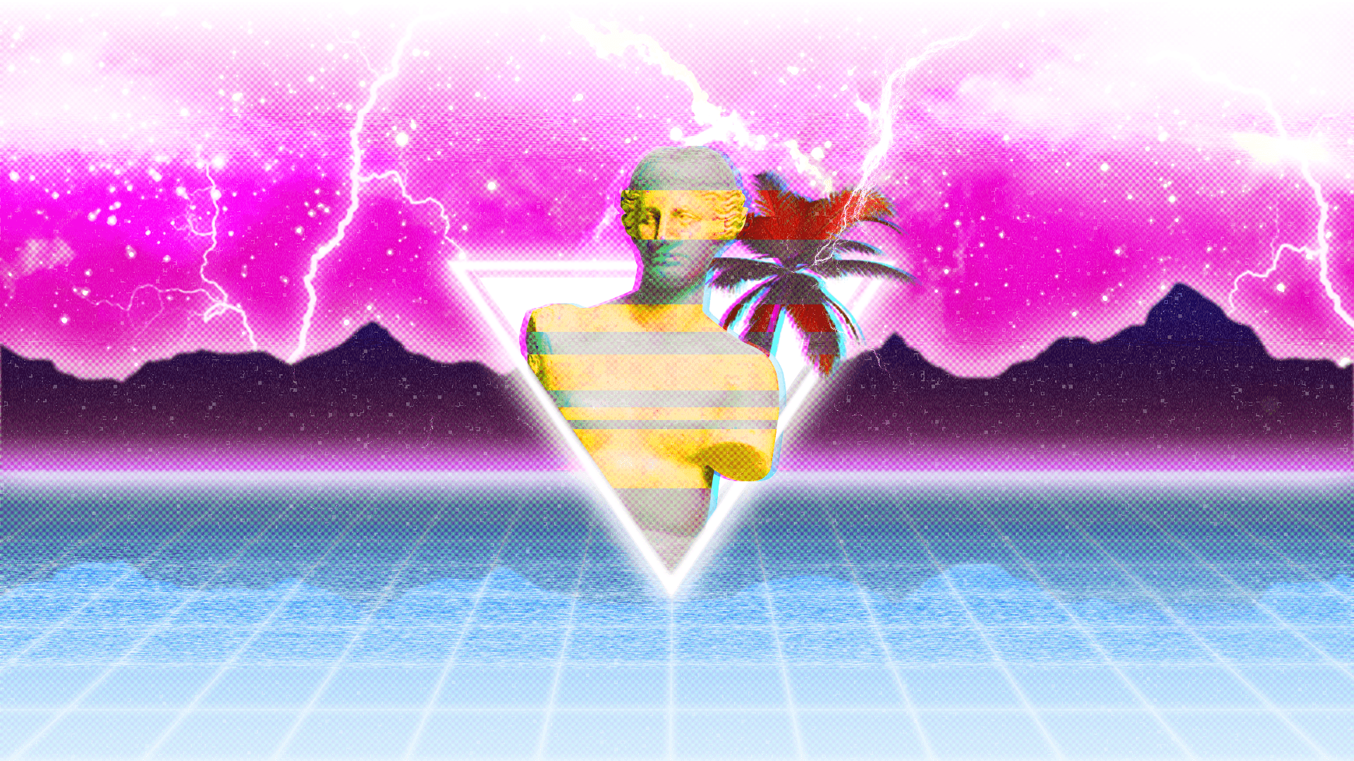 Vaporwave Attempt - Illustration - HD Wallpaper 