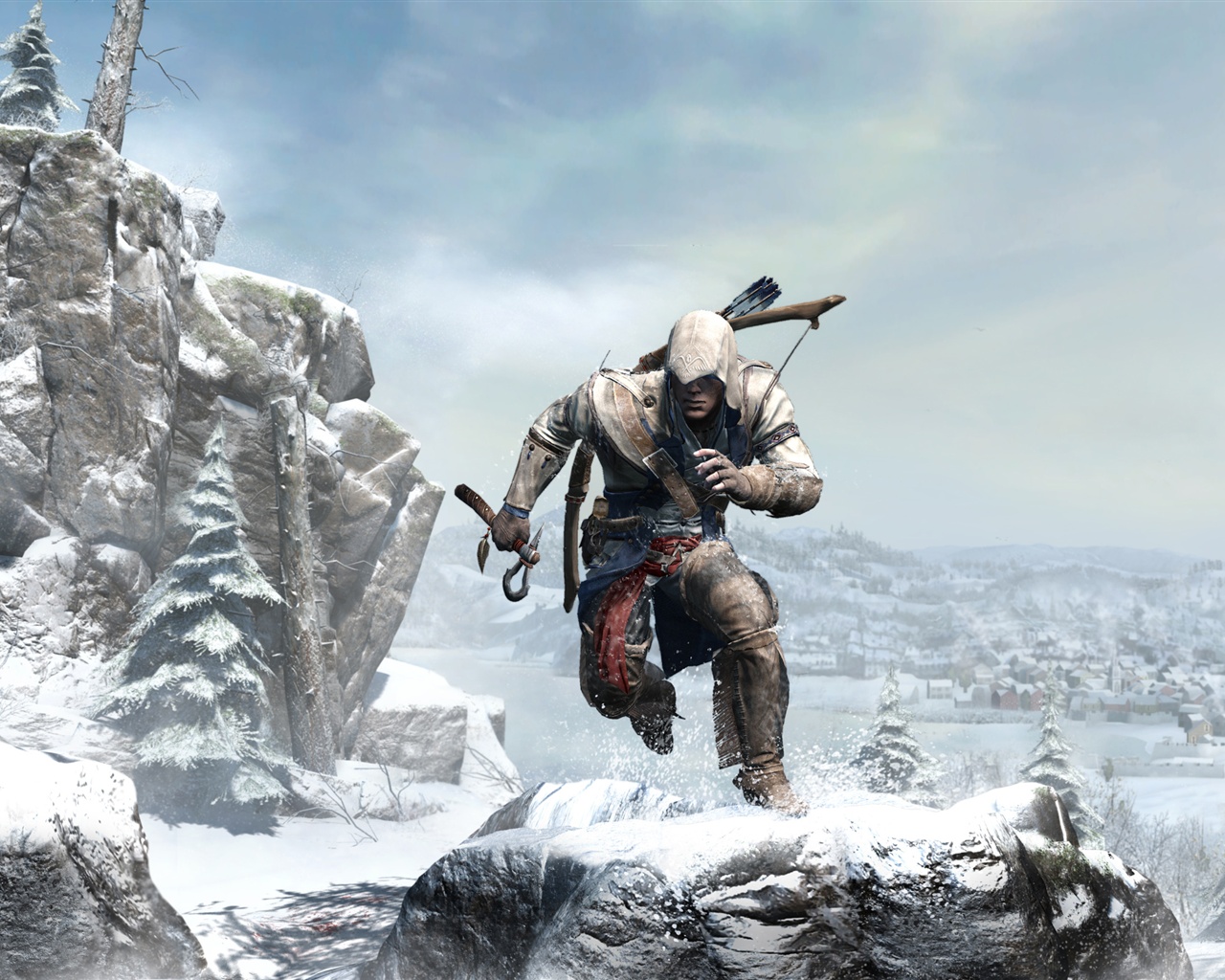 Assassin's Creed Iii Running - HD Wallpaper 
