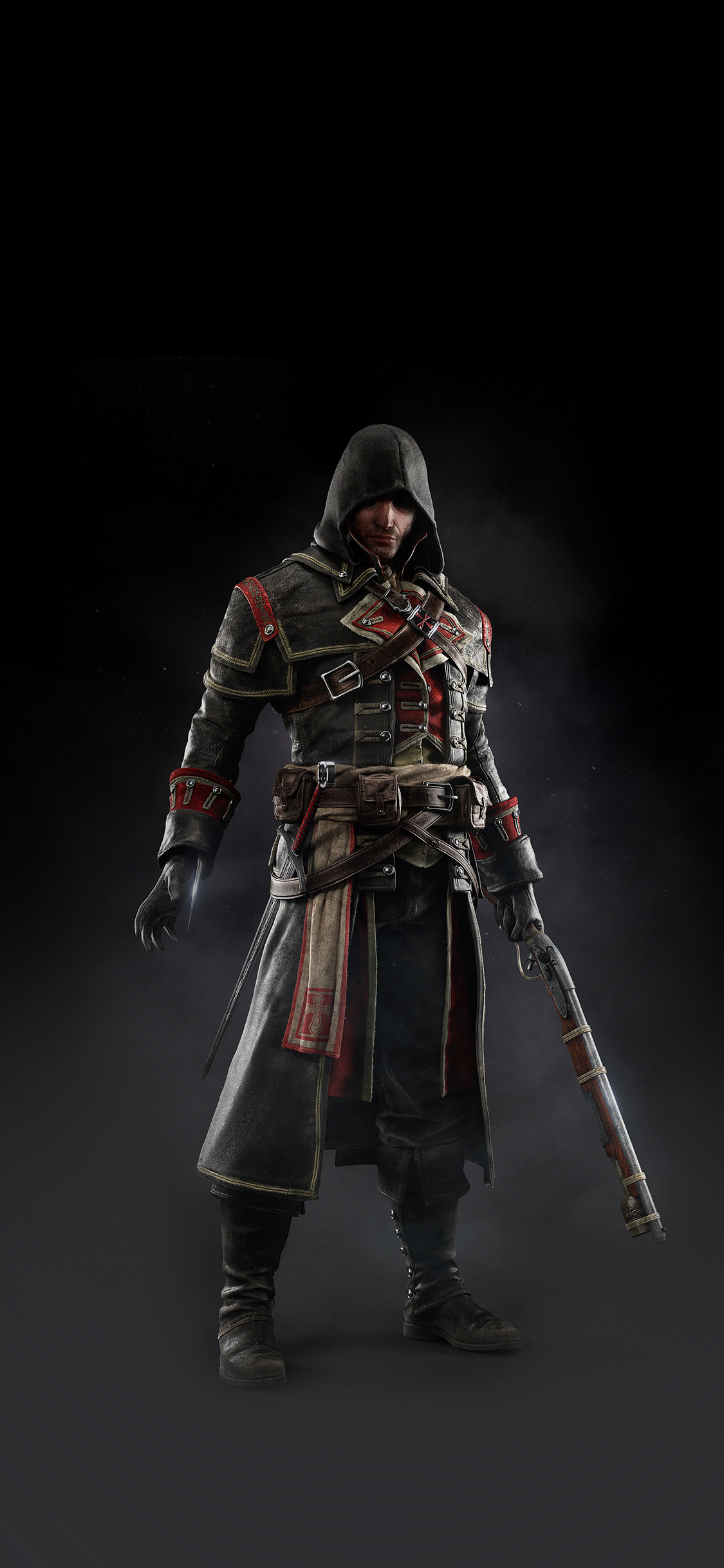 Com Apple Iphone Wallpaper Ak28 Assassins Creed Rogue - Black Wallpaper 4k Gaming - HD Wallpaper 