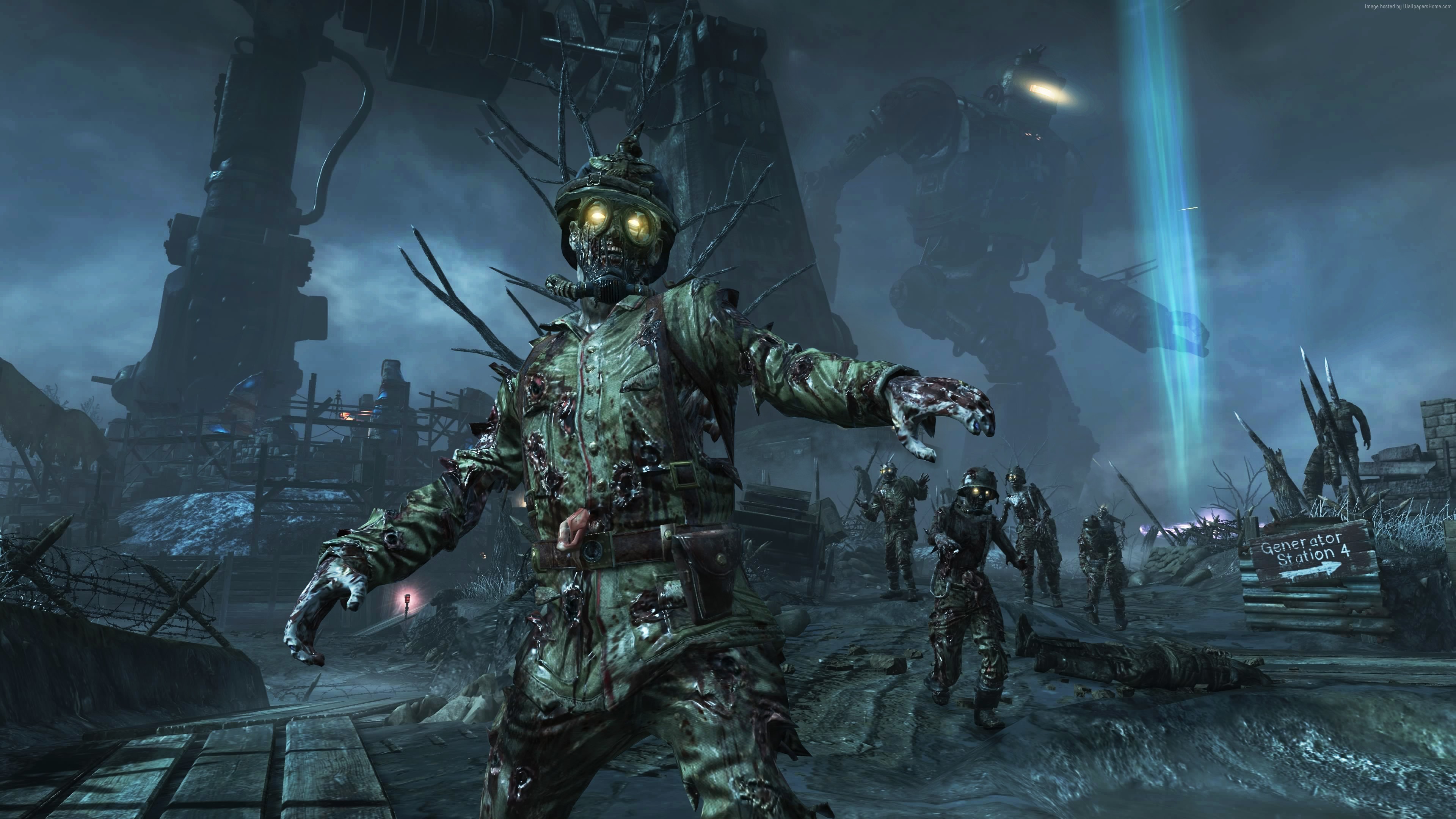 3840x2160, Full Hd For Call Of Duty Zombies Wallpaper - Call Of Duty Zombie - HD Wallpaper 