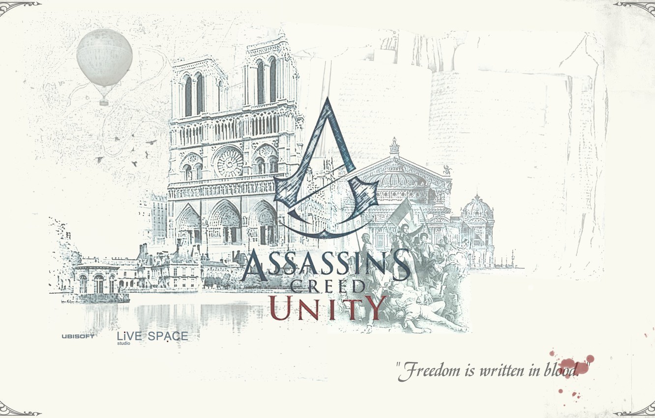 Photo Wallpaper Ubisoft, Assassin S Creed, Live Space - Assassin's Creed Unity - HD Wallpaper 