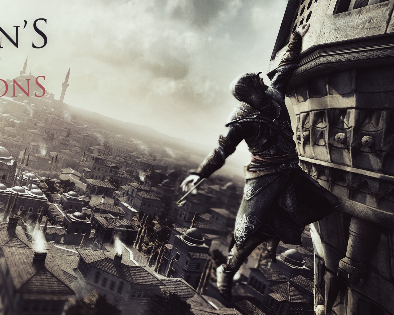 Wallpaper Assassins Creed, City, Sky, Houses - Assassin's Creed Revelations Wallpaper Hd - HD Wallpaper 