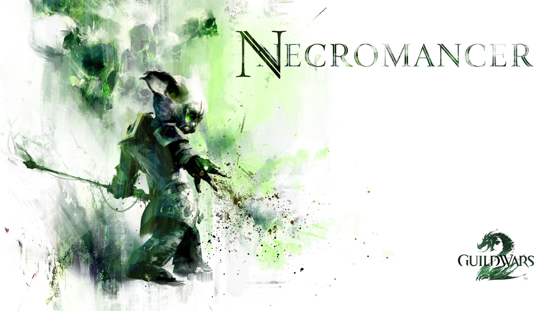 Wallpaper Guild Wars 2, Necromancer, Graphics, Name - Gw2 Necromancer - HD Wallpaper 