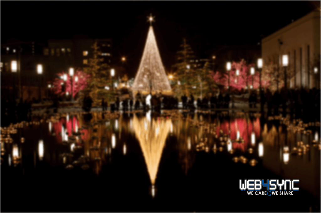 Temple Square Christmas Tree - HD Wallpaper 
