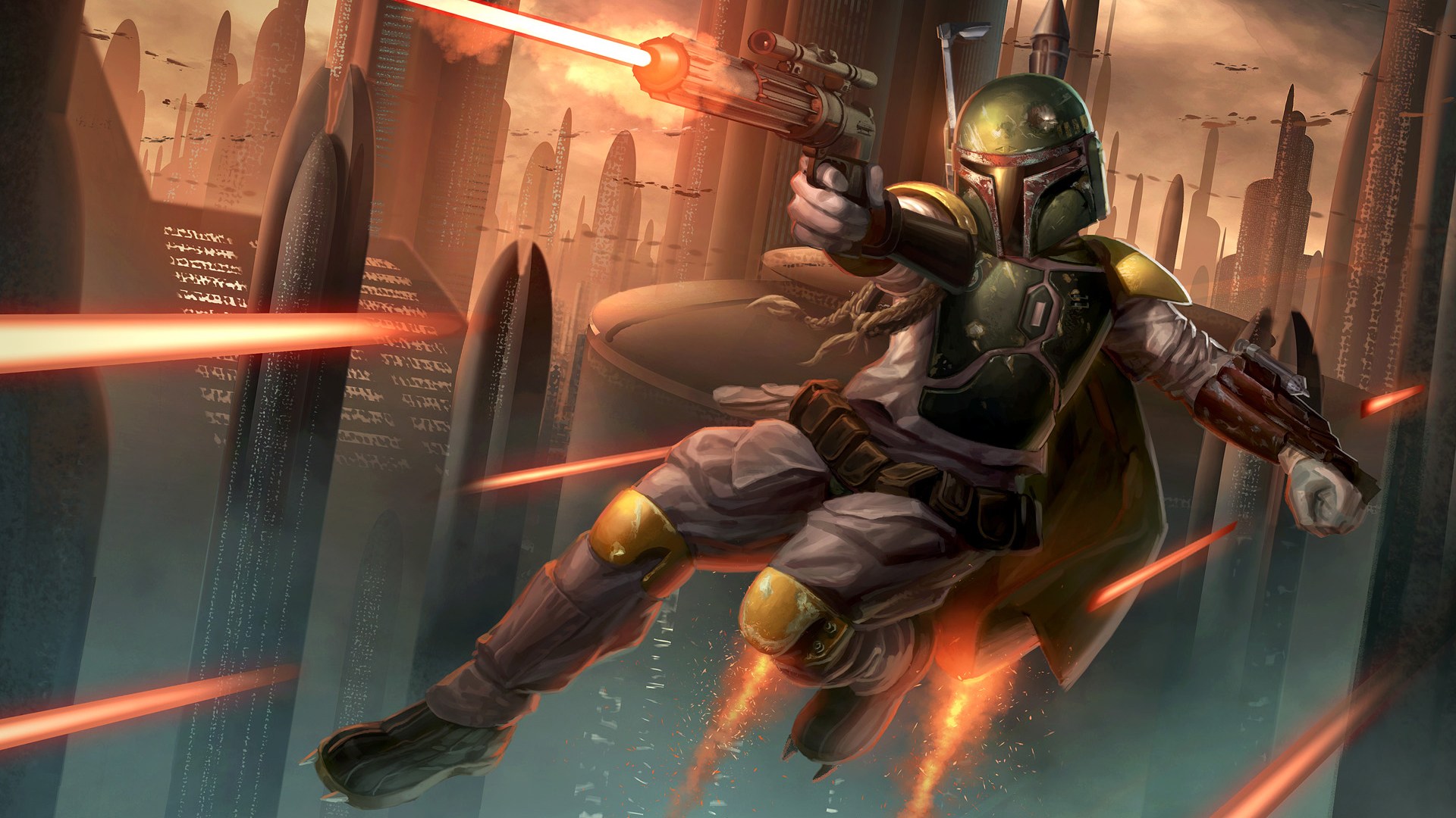 Star Wars Boba Fett Background - HD Wallpaper 