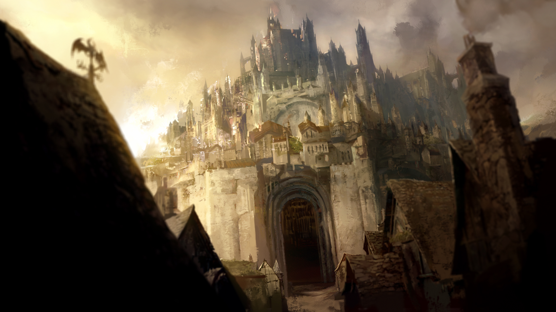 Guild Wars 2 Backgrounds - Guild Wars 2 Wallpaper City - HD Wallpaper 