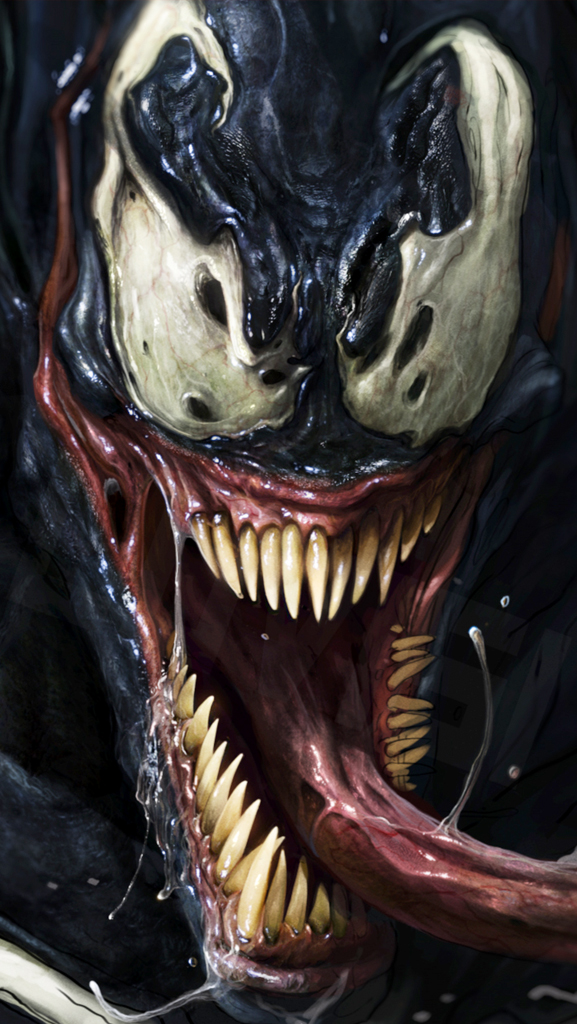 Venom Looking Crazy Iphone 5 Wallpaper - 1080p Venom Wallpaper Iphone - HD Wallpaper 