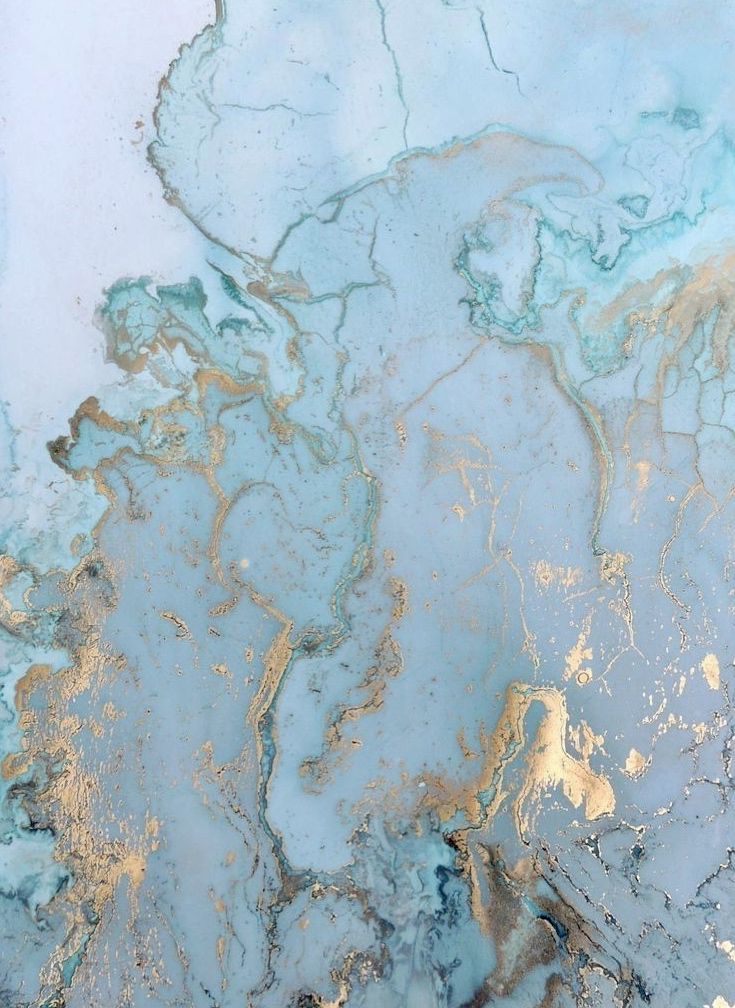 Blue And Gold Marble - HD Wallpaper 