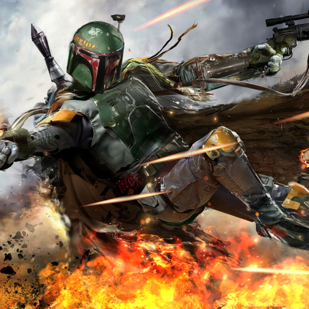 Star Wars Boba Fett Art - HD Wallpaper 