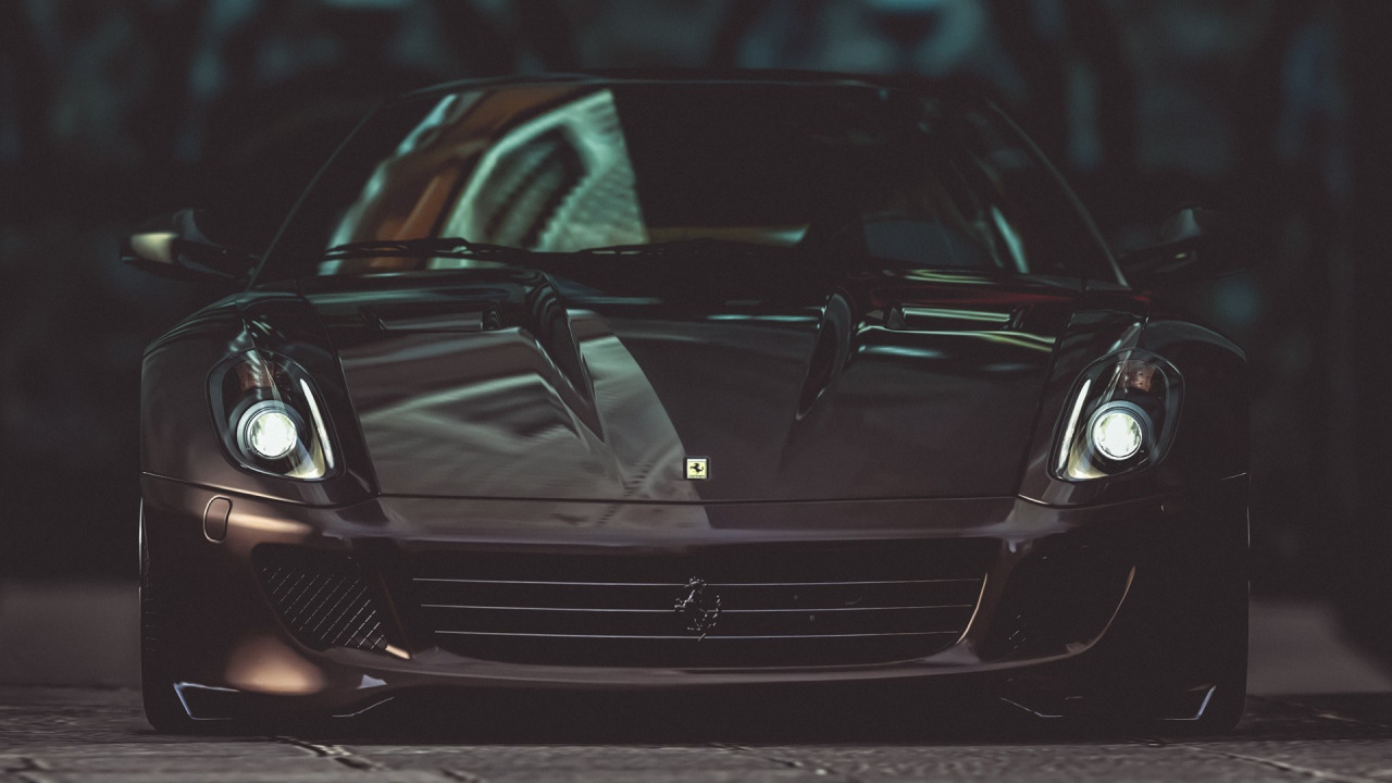 Car Wallpaper Tumblr - Black Ferrari Wallpaper Hd - HD Wallpaper 