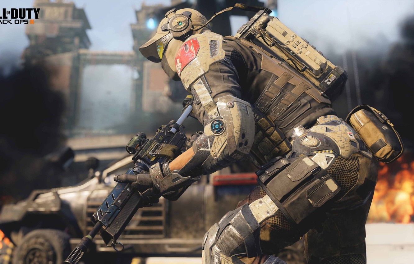 Photo Wallpaper Future, War, Soldiers, Call Of Duty - Cad Of Duty Black Ops 3 - HD Wallpaper 