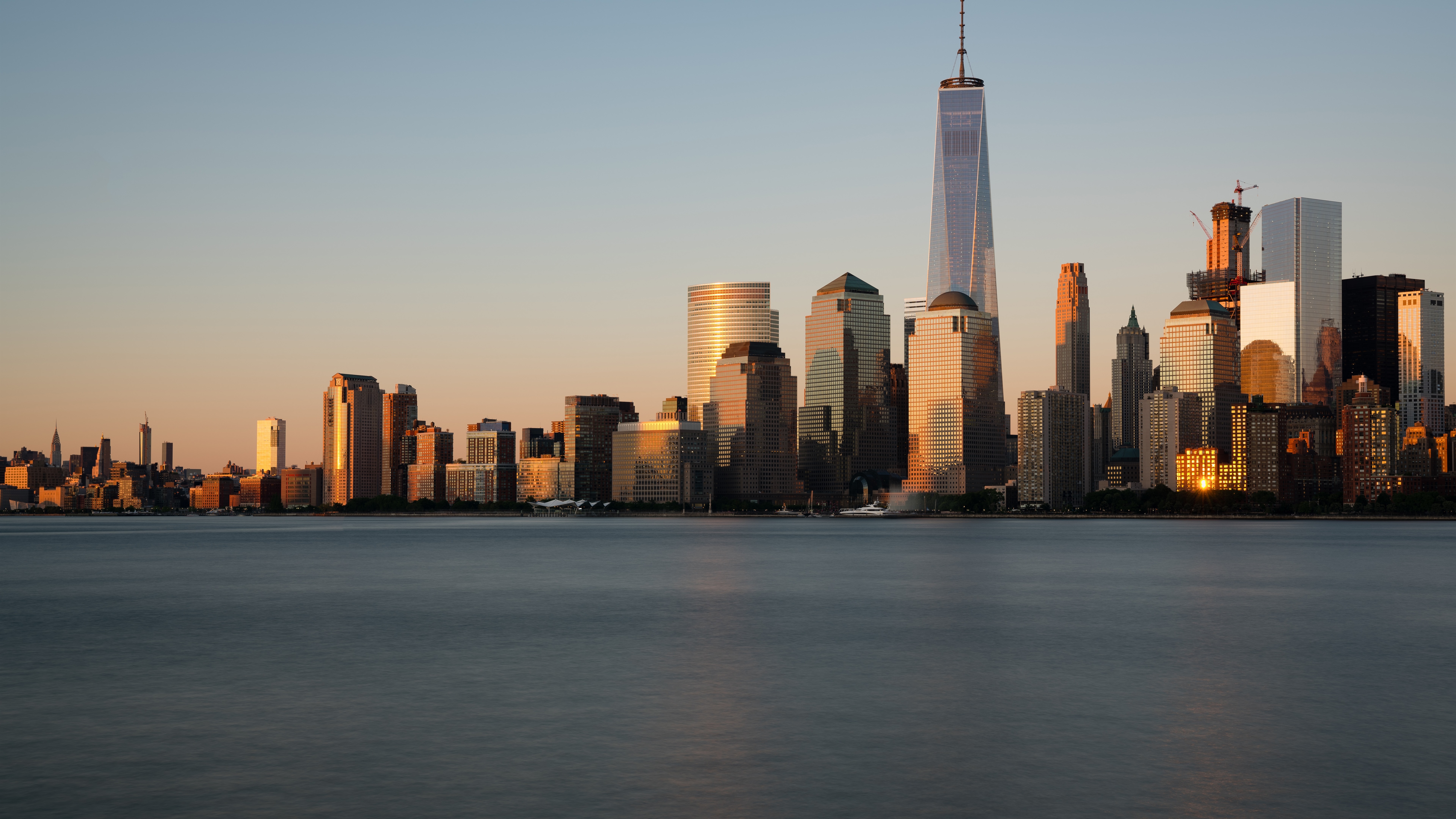 Wallpaper New York, Skyscrapers, Sea, City, Usa - New York Wallpaper 8k - HD Wallpaper 