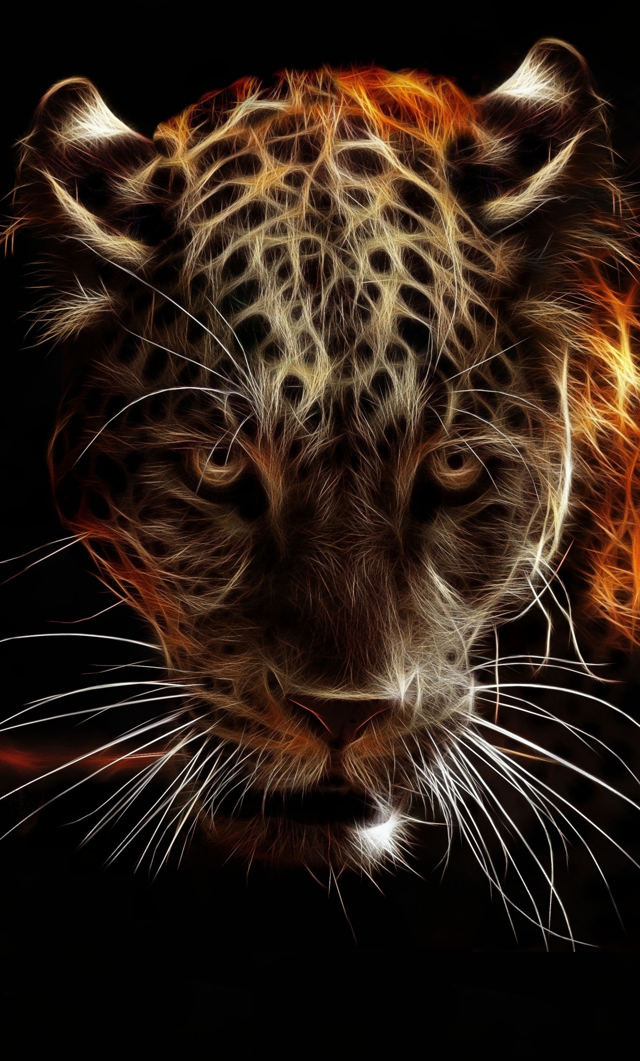Jaguar Animal Wildlife Artwork Wallpaper 1280x2120 Wallpaper Teahub Io