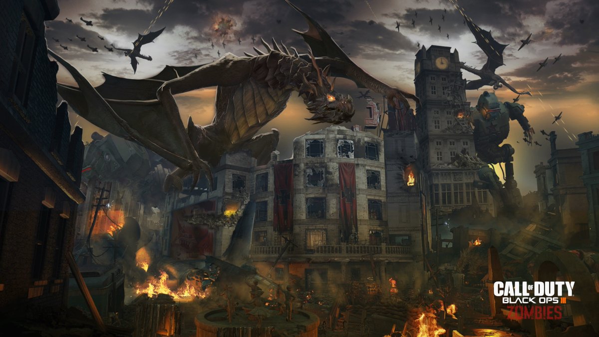 Dragons, Mechs, Zombies And A Whole Lot Off Ass Kicking - Black Ops 3 Gorod Krovi - HD Wallpaper 