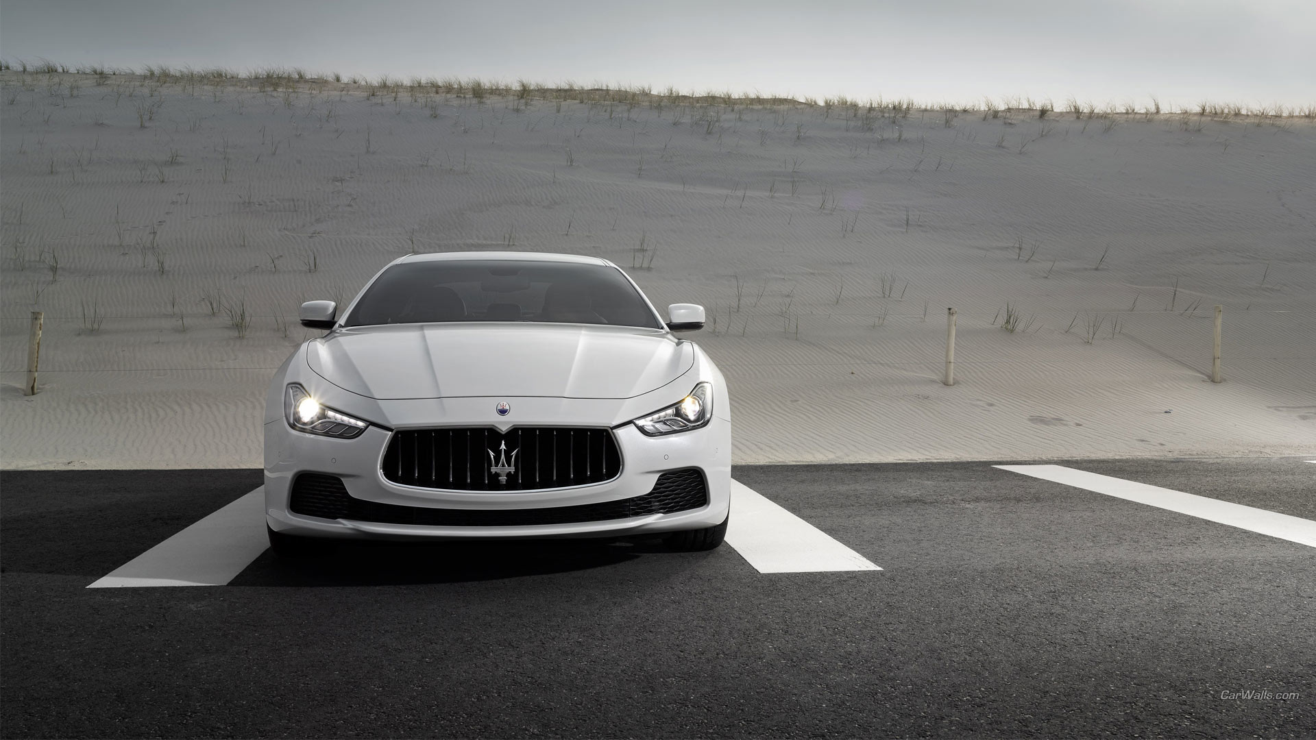 1920x1080, Vehicles - Maserati Logo On Car - HD Wallpaper 