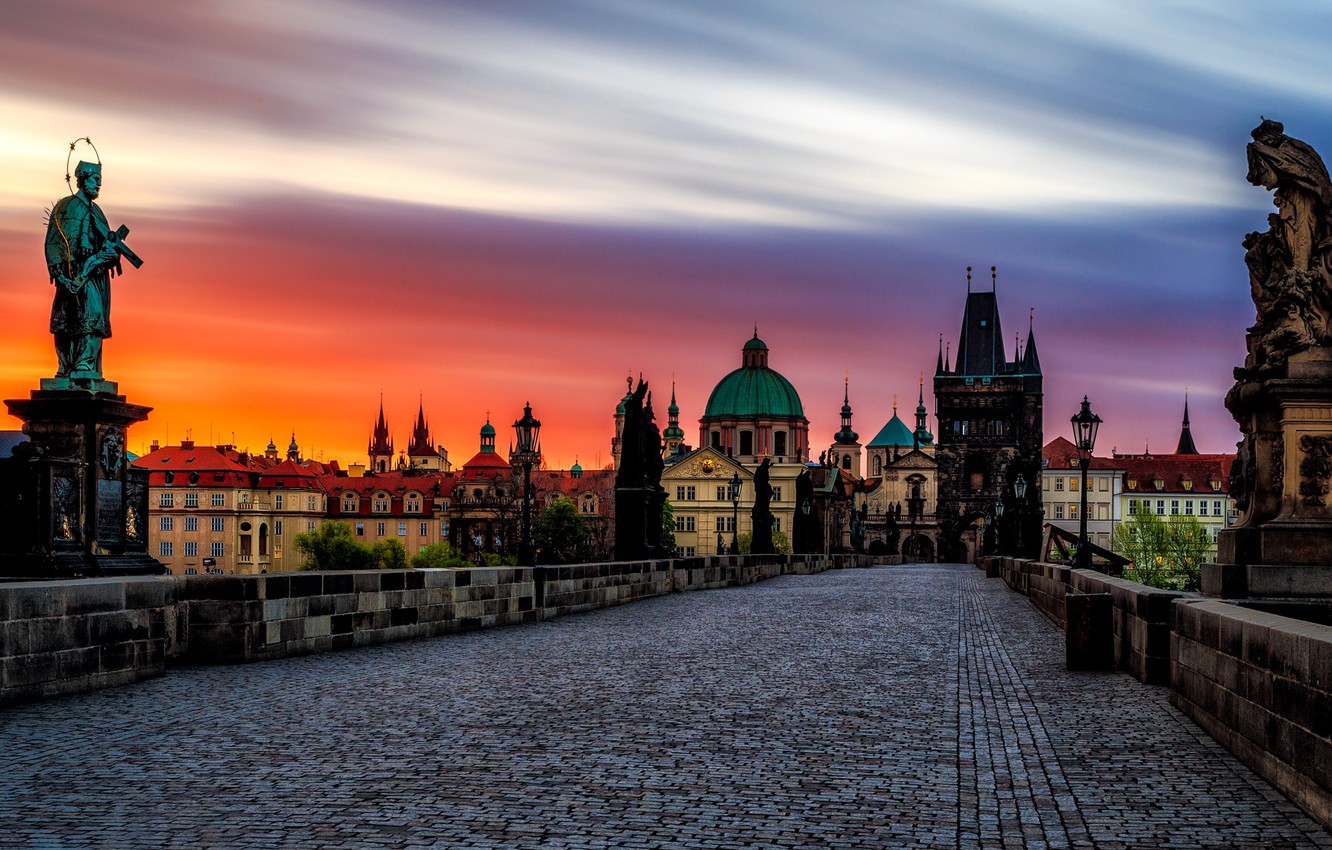 Photo Wallpaper Prague, Czech Republic, Charles Bridge, - Charles Bridge Wallpaper Prague - HD Wallpaper 