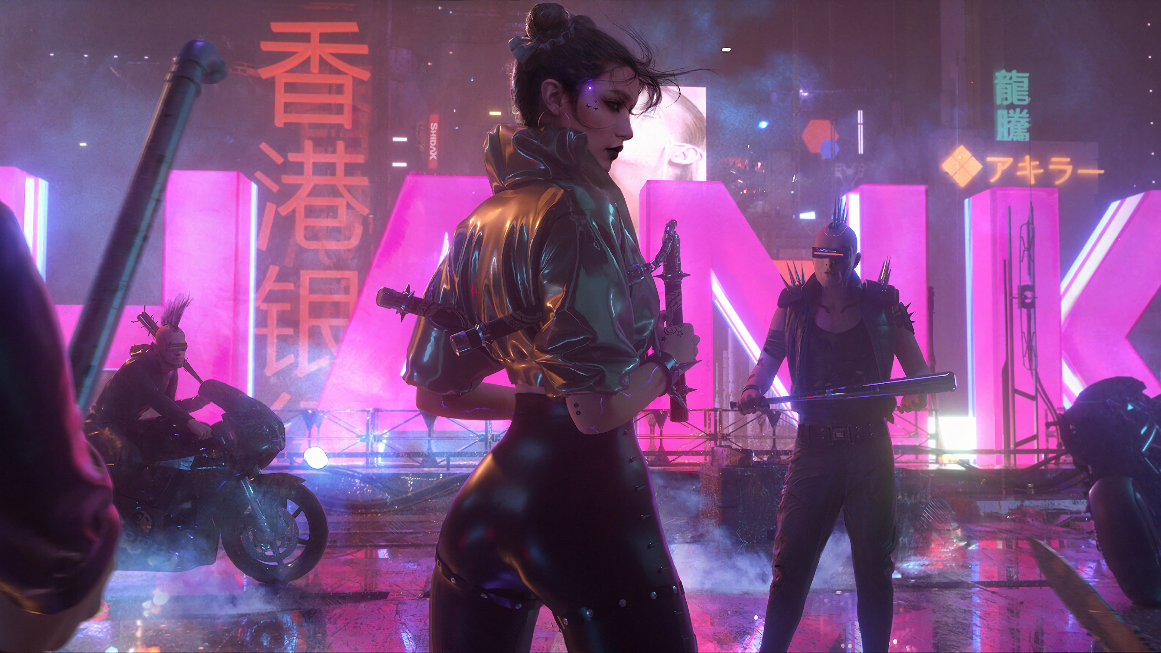 Cyberpunk, Girl, Sci-fi, 4k, - Cyberpunk Girl Wallpaper 4k - HD Wallpaper 