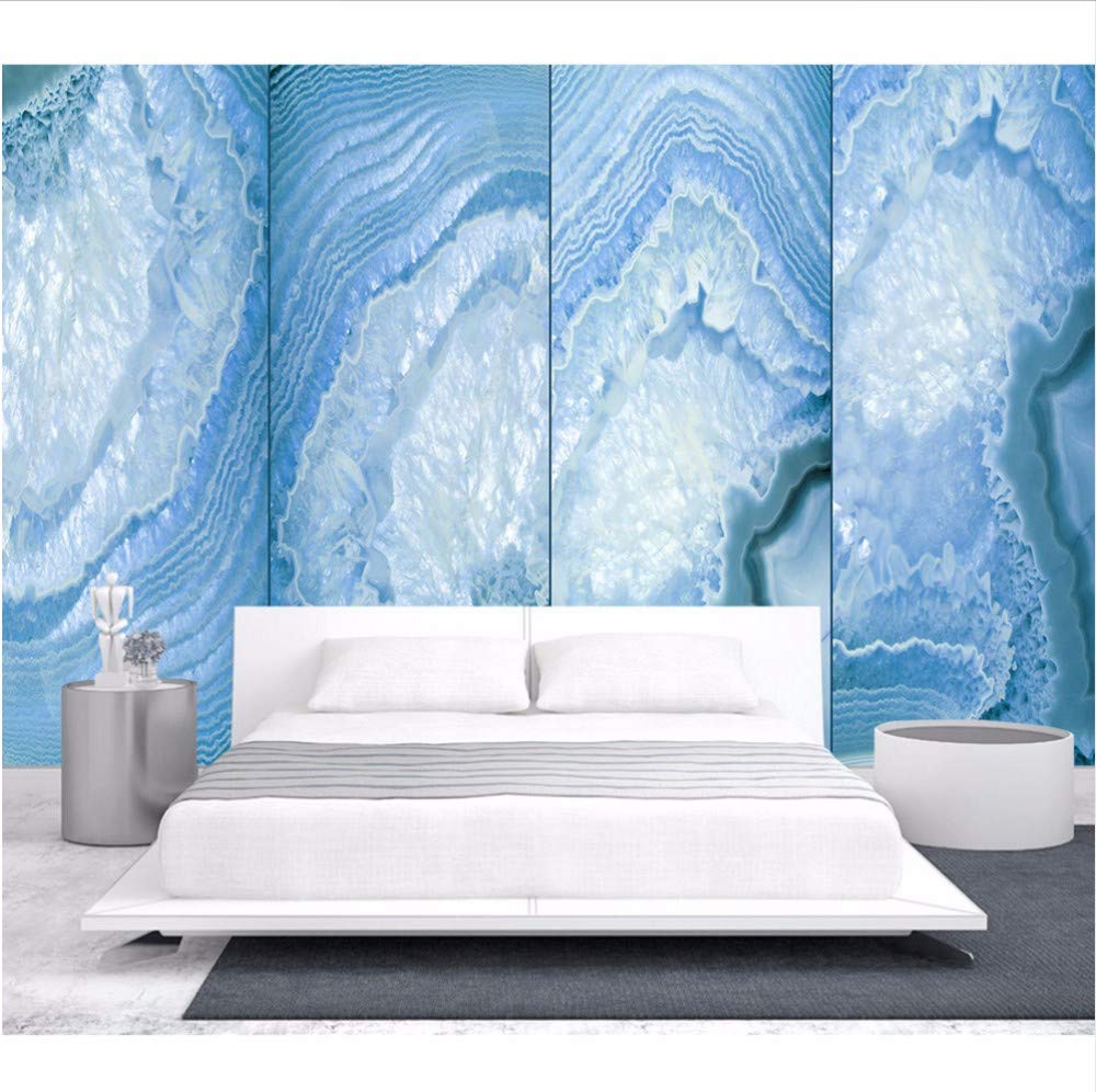 Blue Marble Wall Interior - HD Wallpaper 